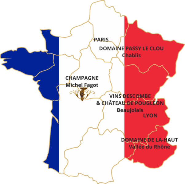 Frankrike vinit karta